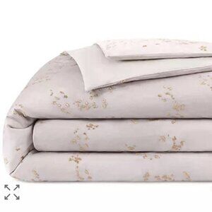 Donna Karan Home Dusk Embroidered FULL / QUEEN Duvet Cover Blush